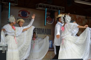 Traditional dance in white